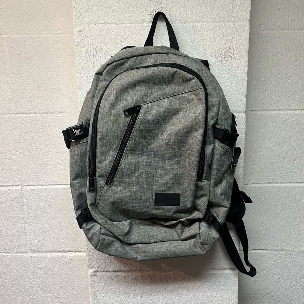 Sleek Gray Backpack for Men